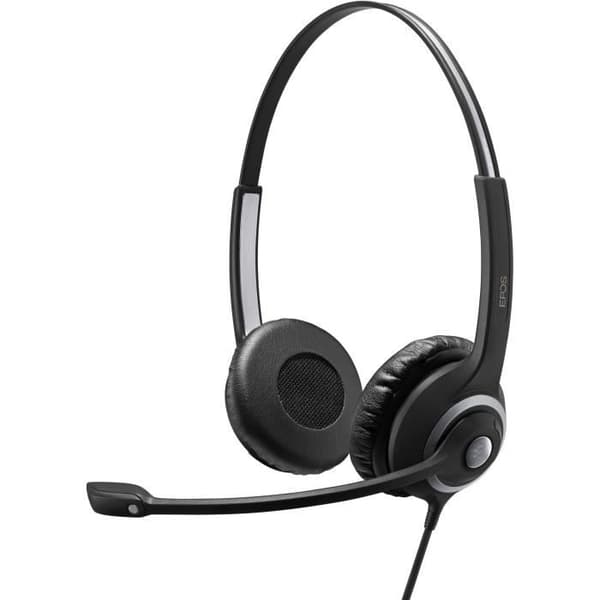 EPOS SENNHEISER IMPACT SC 268 - 200-serien - Headsetmikrofon - On-ear - Kabelansluten - Enkel frånkoppling - Svart, silver