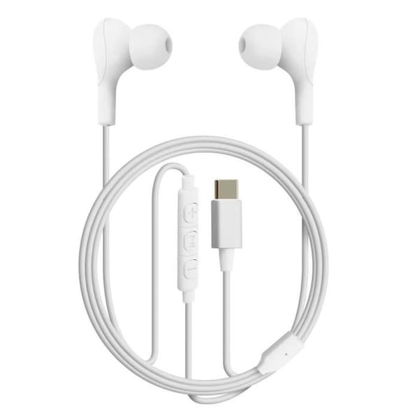 USB-C trådbundna hörlurar - 4 SMARTS - In-ear - Magnetisk fjärrkontroll - Brusreducerande - Ergonomisk