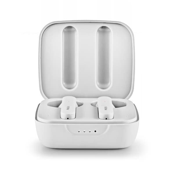 NGS ARTICA MOVE WHITE: Trådlösa hörlurar kompatibla med Bluetooth 5.3 och TWS-teknik. 28h batteri, kontroll