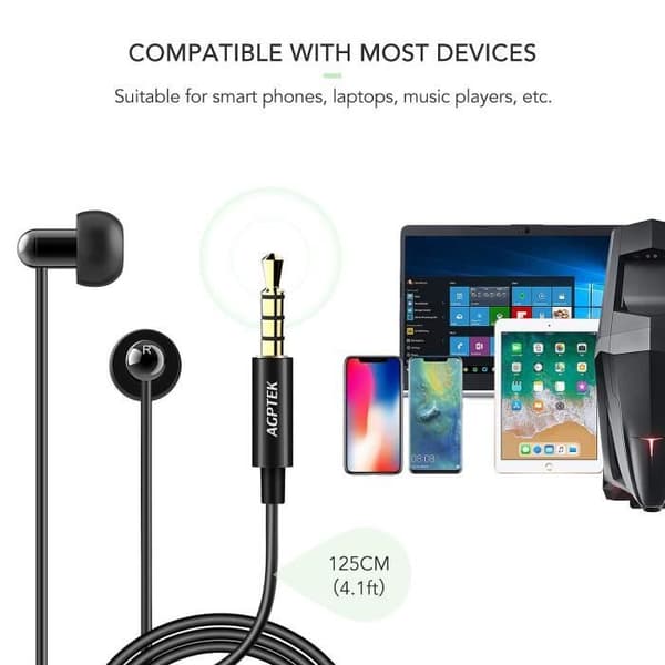 Brusreducerande sömnhörlurar Mjuka in-ear-hörlurar av silikon med mikrokontroll för sömn-Sport-Meditation-Avslappning