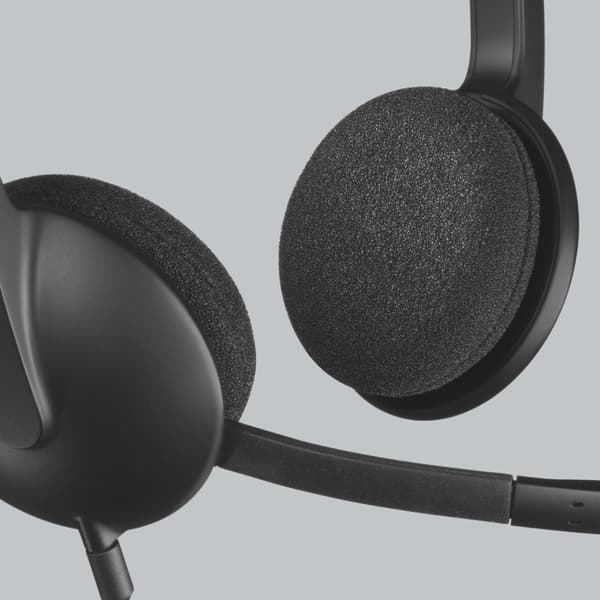 Logitech H340 USB-tietokonekuuloke Langallinen pääpanta Toimisto/puhelukeskus USB Type-A Musta