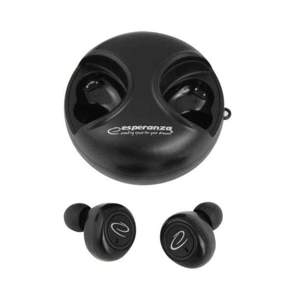 Esperanza EH228K Bluetooth In-Ear hörlurar TWS Svart