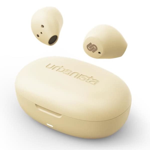 Lissabon trådlösa hörlurar Vanilla Cream Urbanista Bluetooth trådlösa hörlurar