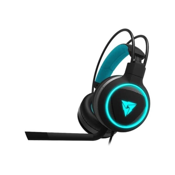 ThunderX3 AH7 Glow Gaming Headset - Full storlek - Kabelansluten - Svart, Cyan