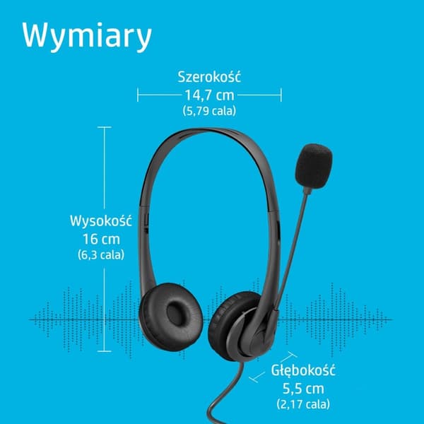 HP Stereo USB Headset G2 Trådbundet huvudband Kontor/Callcenter Svart