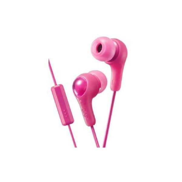 In-ear hörlurar - JVC - Gumy plus - Rosa - Fjärrkontroll - Sladd 1,0 m