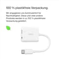Miniatyrbillede 6 af 6: Belkin RockStar - USB-C til hovedtelefonstik / opladningsadapter - 24 ben USB-C han til mini stik, 24 ben USB-C hun - USB strømforsyning (60W) (NPA004