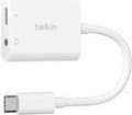 Miniatyrbillede 1 af 6: Belkin RockStar - USB-C til hovedtelefonstik / opladningsadapter - 24 ben USB-C han til mini stik, 24 ben USB-C hun - USB strømforsyning (60W) (NPA004