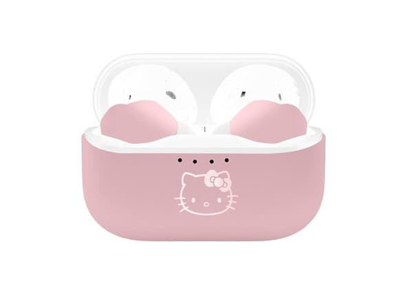Hörlurar - Otl technologies hörlurar - HK0856 - Trådlös Bluetooth V5.3 Hello Kitty hörlurar med rosa laddningsbox