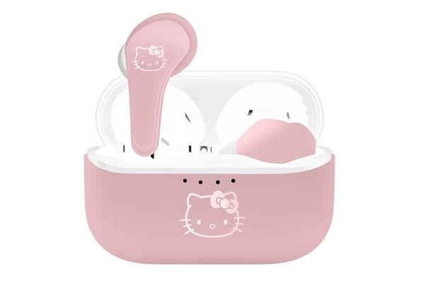 Hörlurar - Otl technologies hörlurar - HK0856 - Trådlös Bluetooth V5.3 Hello Kitty hörlurar med rosa laddningsbox