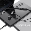Miniatyrbild 4 av 4: In-ear hörlurar - LINQ - Jack 3,5 mm - Inbyggd mikrofon - Handsfree kit - Svart