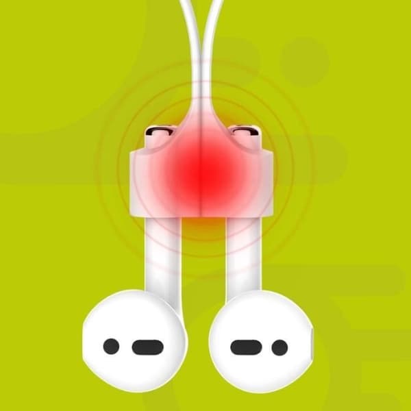 Populära serier Magnetic Silikon trådlösa hörlurar Absorption Anti-förlorade rem Sport för Apple AirPods Kabellängd: