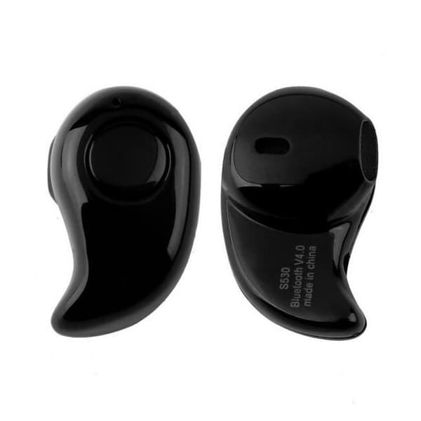 Mini Wireless Bluetooth V4.0 hörlurar In Ear Stereo Headset Handfree Earpiece (svart)