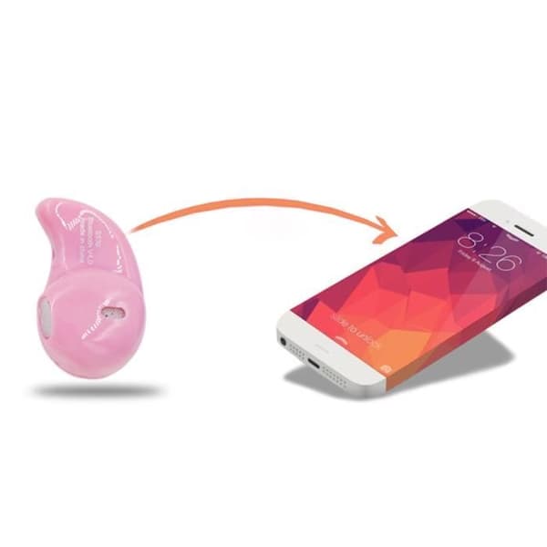 In-Ear-hörlurar - MOONAR - Mini trådlöst - Bluetooth 4.0 - Rosa - Batteritid 4 timmar