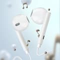Miniatyrbild 3 av 4: Lightning-hörlurar för iPhone Mikrofonkontrollknappar Vit