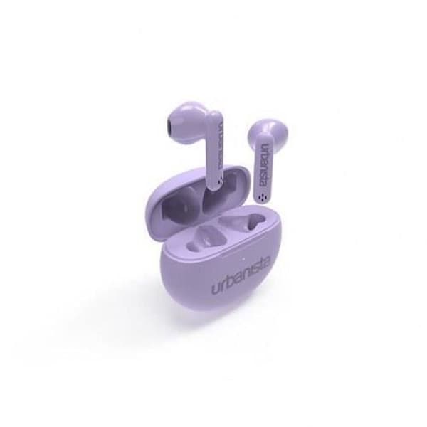 True Wireless Headphones - URBANISTA - AUSTIN - Lila - 5 timmars batteritid - Stänktålig
