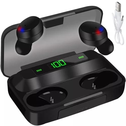 Trådlösa Hörlurar med Powerbank