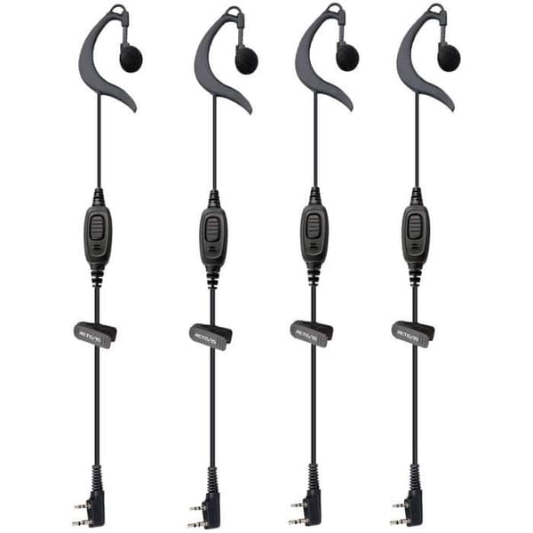 Retevis Walkie Talkie hörsnäcka, säkerhetsheadset, G-formad hörsnäcka, kompatibel med Retevis RT24 RT27 RT28 RT619 (2 st)