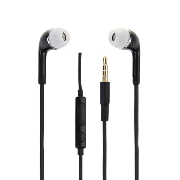 Hörlurar Svart Hög Kvalitet Ljud in-ear i silikon ultra bekväm volymkontroll och mikrofon för Xiaomi Redmi