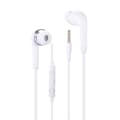Miniatyrbild 1 av 3: Vitvitt hörlurar av hög kvalitet, in-ear silikon, ultrakomfort, volymkontroll och mikrofon för Samsung