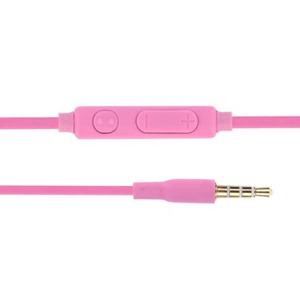 Rosa Hörlurar Högkvalitativt Ljud In-ear med Ultra Komfort, Volymkontroll och Mikrofon för Oppo A73 5G