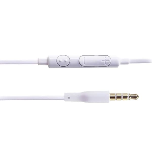 Vit känsla hörlurar i hög kvalitet, in-ear silikon, ultra komfort, volymkontroll och mikrofon för Blackview A70
