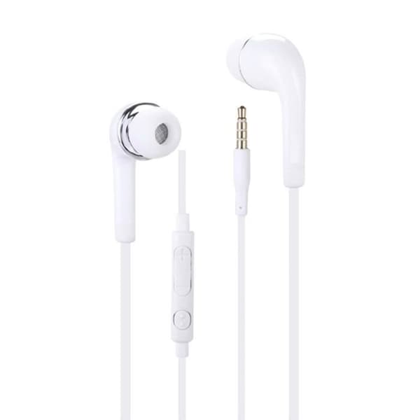 Vit känsla hörlurar i hög kvalitet, in-ear silikon, ultra komfort, volymkontroll och mikrofon för Blackview A70