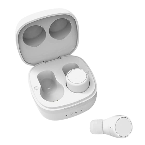 Streetz True Wireless Headset med ladeetui - hvit