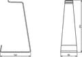 Miniatyrbild 6 av 10: Multibrackets - designstativ i aluminium för hörlurar - hörlurshållare svart