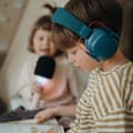 Miniatyrbild 3 av 6: Barnhörselskydd - Kidywolf - Kidynoise - Blå - Ljudreduktion upp till 25 dB - Fällbar