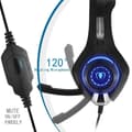 Miniatyrbild 2 av 4: Spelheadset för PS4 Xbox one med brusreducerande mikrofon LED-ljus Stereo Bas Volymkontroll Justerbar mikrofon