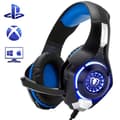 Miniatyrbild 1 av 4: Spelheadset för PS4 Xbox one med brusreducerande mikrofon LED-ljus Stereo Bas Volymkontroll Justerbar mikrofon