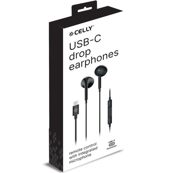UP1300 Stereokuuloke Drop USB-C Musta