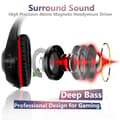 Miniatyrbild 2 av 4: Gaming Headset för PS4 Xbox one Gamer Headset med mikrofon brusreducerande LED-lampa Stereo Bas Volymkontroll Mikrofon
