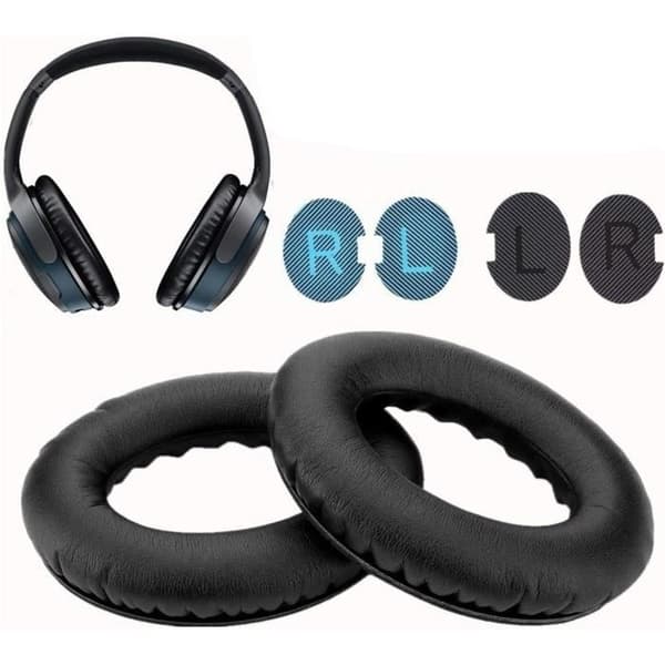 Öronkuddar, Ersättningshörlurar Kompatibel Bose AE2/AE2W QuietComfort 15 QC15 hörlurar Over-Ear Headset (svart)