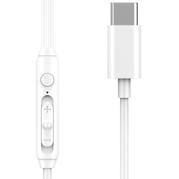 WIWU In-Ear Headset med USB-C-kontakt - Vit