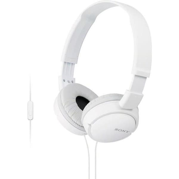 SONY ZX110 hopfällbara hörlurar - Vit