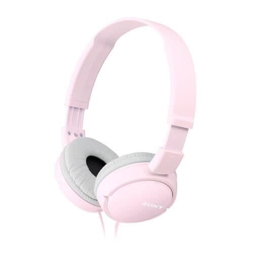 Bullerdämpande hörlurar - SONY - Modell med båge rosa - Vikt 120g - Mini-kontakt 3,5mm - NFC
