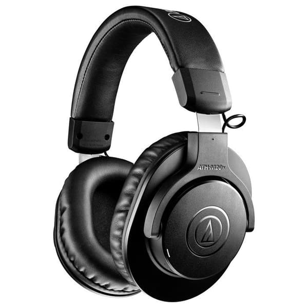 Trådlösa hörlurar - AUDIO TECHNICA - ATH-M20XBT - Svart - Bluetooth - 60 timmar lyssning