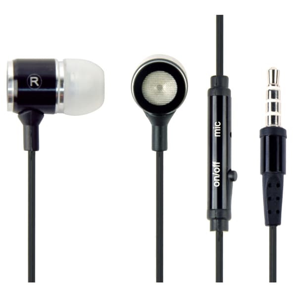 In-Ear-headset med mikrofon og 3,5 mm - sort