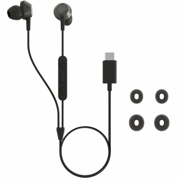 TAE5008BK In-ear hodetelefoner med mikrofon og fjernkontroll. USB-C-kontakt. Svart.