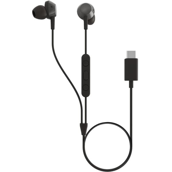 TAE5008BK In-ear hodetelefoner med mikrofon og fjernkontroll. USB-C-kontakt. Svart.
