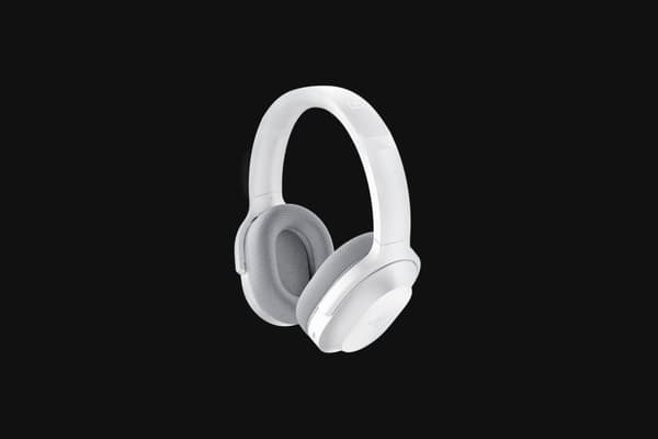Razer RZ04-03790200-R3M1 hovedtelefoner/headset Trådløst hovedbånd Gaming USB Type-C Bluetooth Grå, Hvid