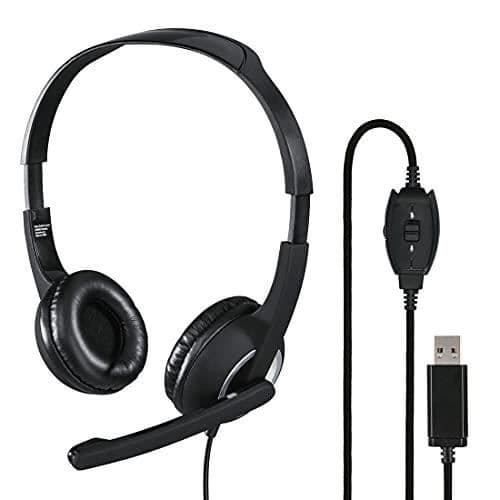 DESKTOP HEADSET FÖR PC ''HS-USB250'', STEREO, SVART HAMA 001399