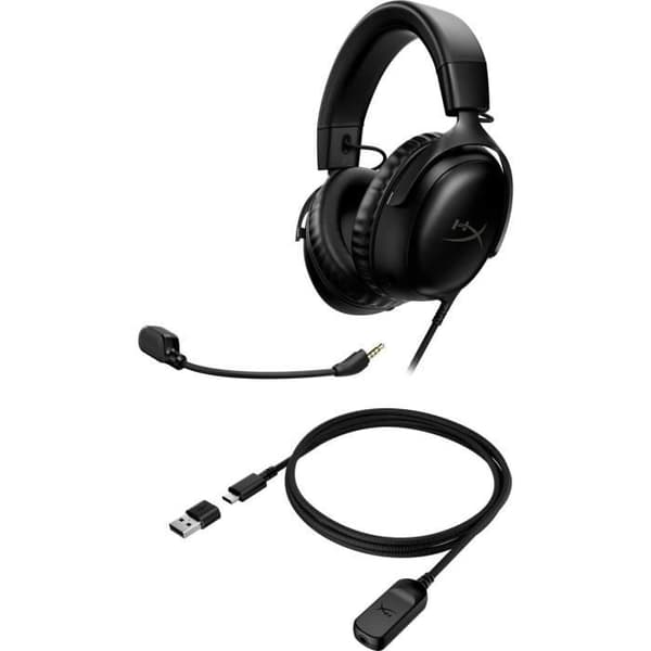 Wired Gaming Headset - HyperX Cloud III - för PC &amp; konsol - Svart