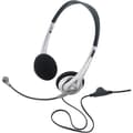 Miniatyrbild 1 av 3: Renkforce dator Trådbundet over-ear headset Stereo svart, silver justerbar volym