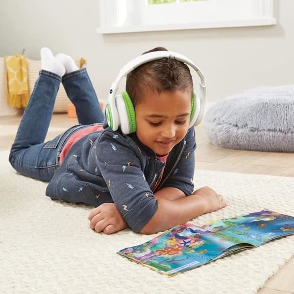 Interaktiva ljudhörlurar för barn - VTECH - Kidi Audio Max - Justering av ljudvolym - Bildhäfte ingår