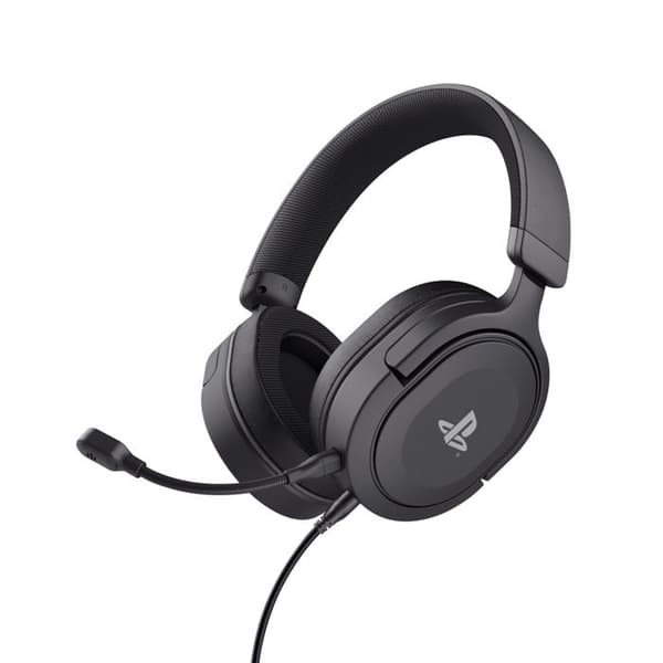 Trust Gaming GXT 498 Forta PS5 / PS4 gamingheadset, officiell Playstation 5-licens, trådbundet spelheadset med mikrofon, svart