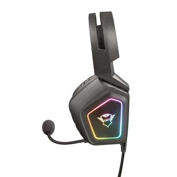 Trust Gaming GXT 450 Blizz PC Gaming Headset 7.1 Surround Sound, RGB-belysning, USB-headset med flexibel mikrofon, volymkontroll
