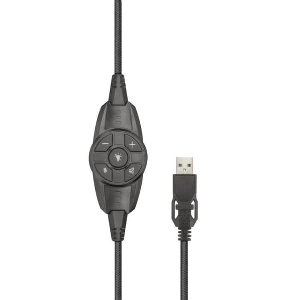Trust Gaming GXT 450 Blizz PC Gaming Headset 7.1 Surround Sound, RGB-belysning, USB-headset med flexibel mikrofon, volymkontroll
